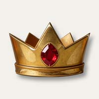 Royal Gold-status, een kroon die het tweede niveau van de Be Royals-circle vertegenwoordigt