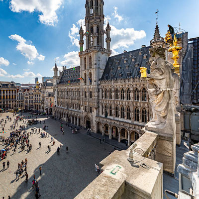 De Toren van Le Roy d'Espagne, een privézaal met panoramisch uitzicht op de Grote Markt