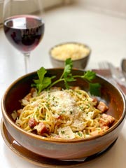 Nuestros Spaghetti Carbonara caseros