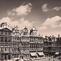 Grand-Place in Brussels in the 1960s