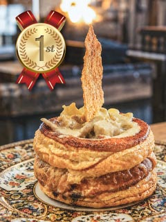 Le vol au vent du roy d'Espagne, qui a reçu le premier prix du public