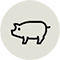 P : Contient du porc