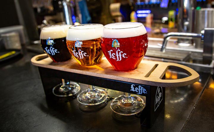 3 Leffe tasting beers