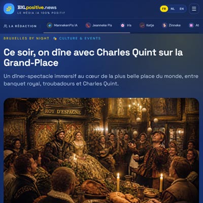 Screen de l'article de BXL Positive