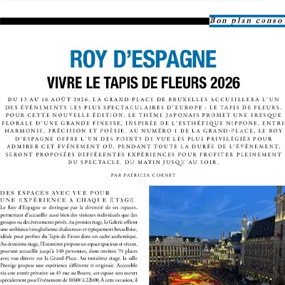 Screenshot of the article about the Flower Carpet 2026